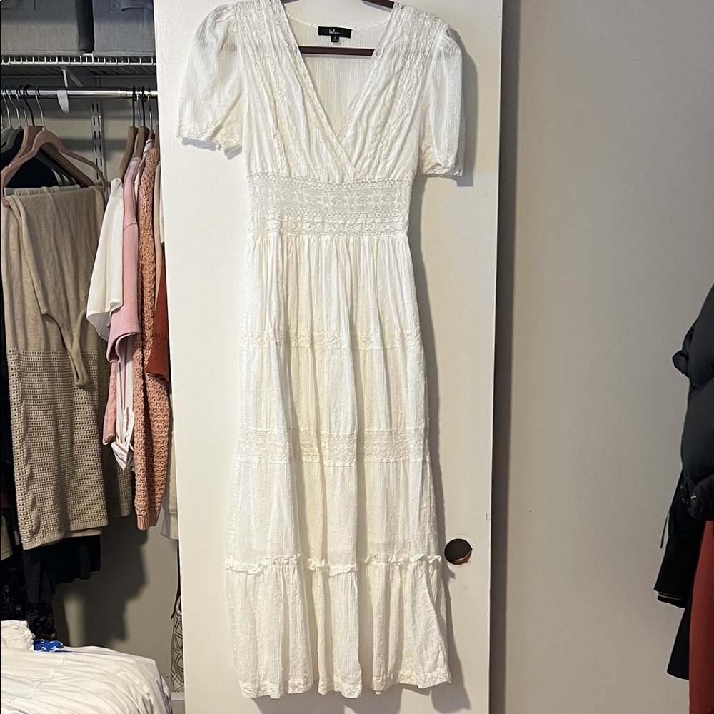 Lulu's White Maxi Dress